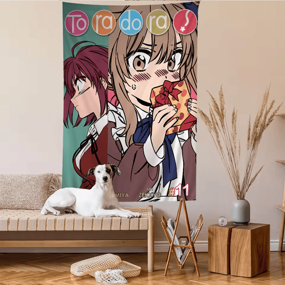 Anime Toradora Characters Tapestry Wall Hanging Sheet Anime Toradora Characters Tapestry Wall Hanging Sheet