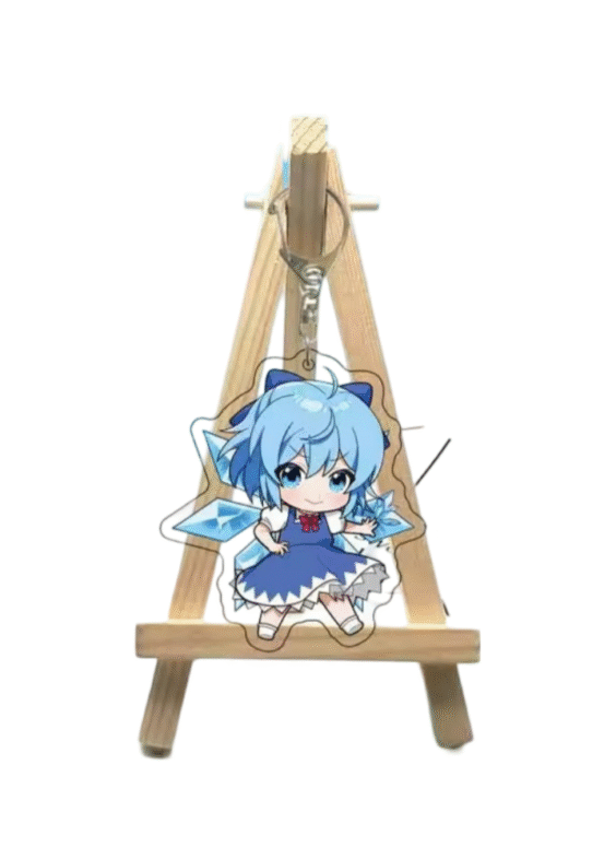 Anime Touhou Project Cirno Keychain Pendant