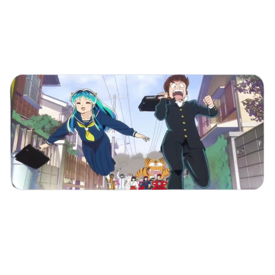 Urusei Yatsura Ataru Moroboshi And Lum Anime Mouse Pad Urusei Yatsura Ataru Moroboshi And Lum Anime Mouse Pad