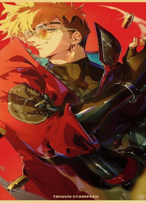 Trigun Anime Vash The Stampede Painting Poster Wall Art