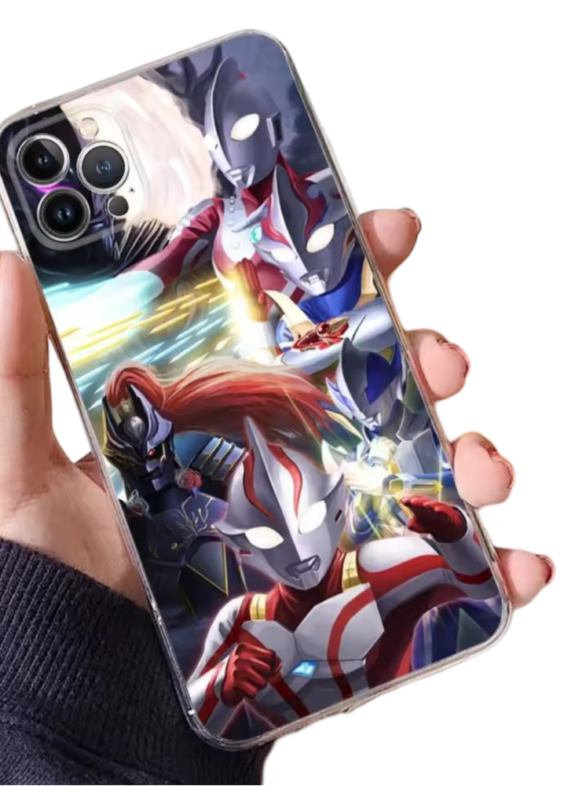 Ultraman Character Anime Phone Case For iPhone