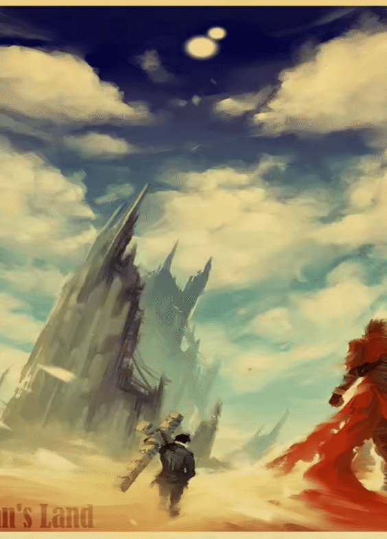 Anime Trigun Noman's Land Poster Wall Art