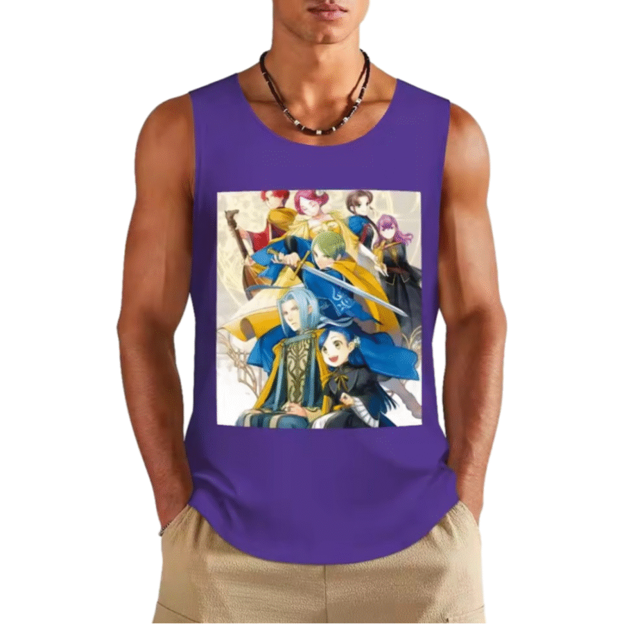 Ascendance Of A Bookworm Anime Print Sleeveless T-Shirt Ascendance Of A Bookworm Anime Print Sleeveless T-Shirt
