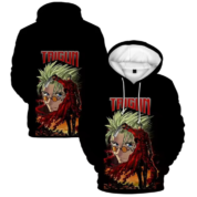 Anime Trigun Vash The Stampede 3D Printed Black Hoodie