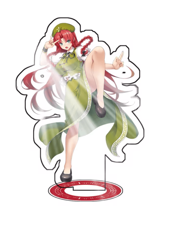 Anime Touhou Project Hong Meiling Acrylic Stand