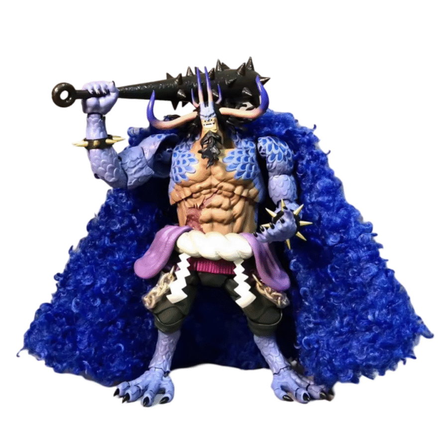 26cm Anime One Piece Kaido Plush Dark Combat Cloak Movable Action Figure Toy 26cm Anime One Piece Kaido Plush Dark Combat Cloak Movable Action Figure Toy