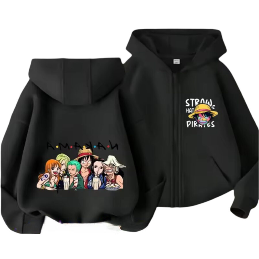 Anime One Piece Character Zipper Hoodie