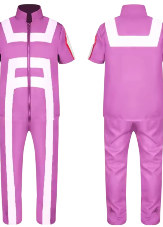 Anime My Hero Academia Izuku Midoriya Pink Uniform Cosplay Costume