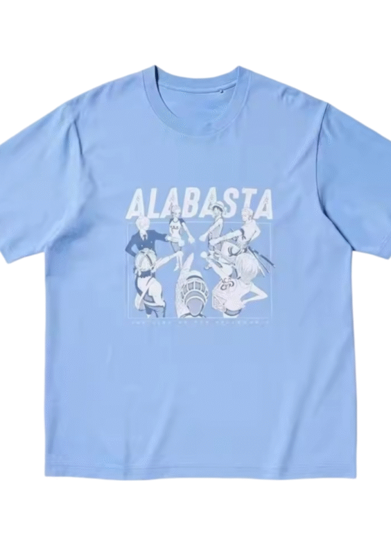 Anime One Piece Alabasta Blue T-Shirt