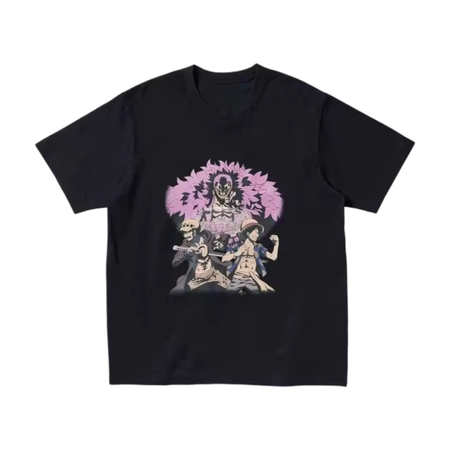 Anime One Piece 25th Anniversary Donquixote And Luffy With Trafalgar Law T-Shirt Anime One Piece 25th Anniversary Donquixote And Luffy With Trafalgar Law T-Shirt