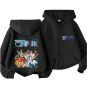 Anime One Piece Straw Hat Pirates Long-Sleeve Zipper Hoodie
