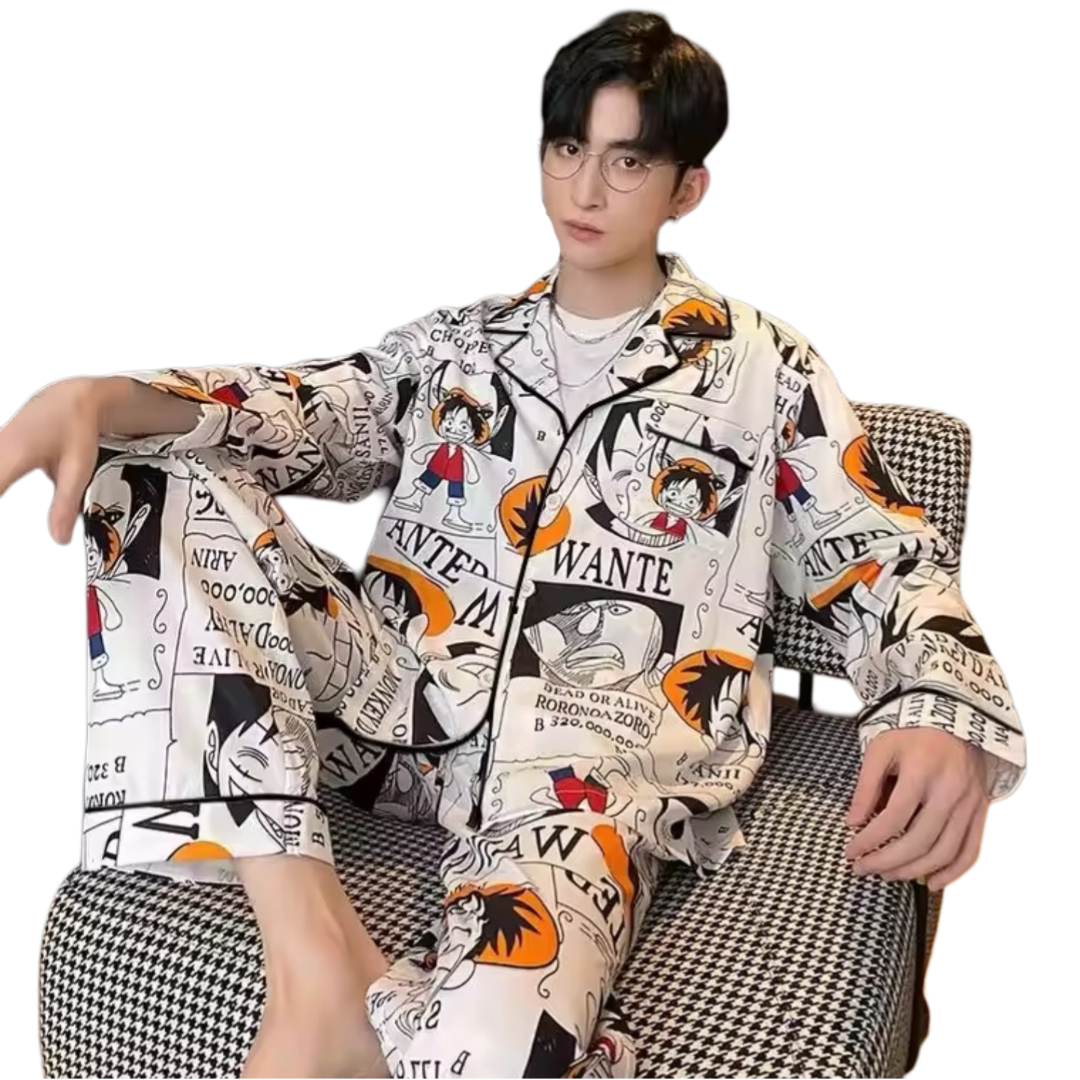 Anime One Piece Long Sleeved Home Suit Two-Piece Set Anime One Piece Long Sleeved Home Suit Two-Piece Set