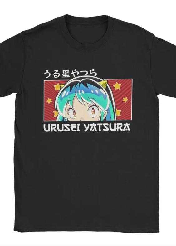 Anime Urusei Yatsura Lum Short Sleeve T-Shirt