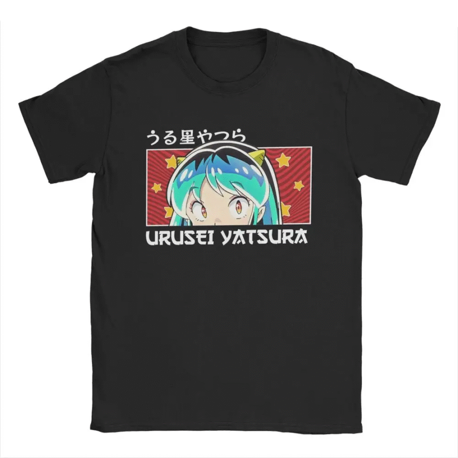 Anime Urusei Yatsura Lum Short Sleeve T-Shirt Anime Urusei Yatsura Lum Short Sleeve T-Shirt