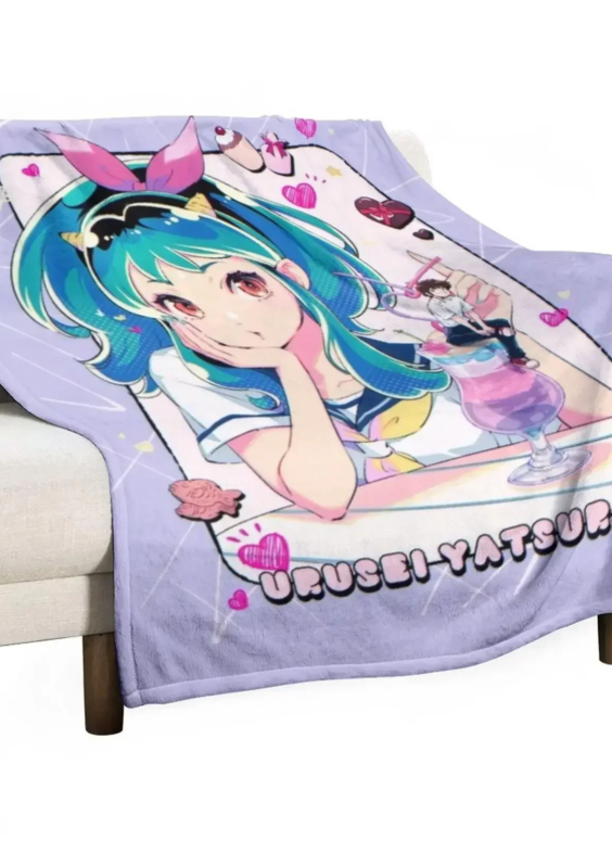 Anime Urusei Yatsura Lum Throw Blanket