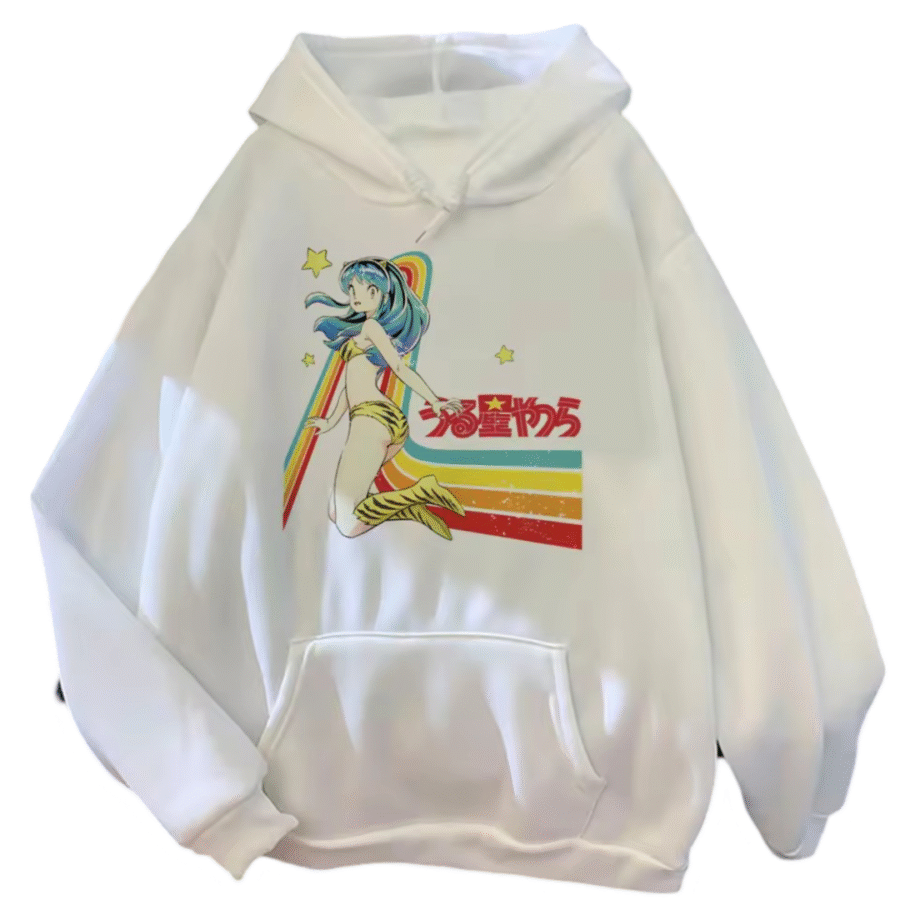 Urusei Yatsura Anime Lum White Hoodie Urusei Yatsura Anime Lum White Hoodie