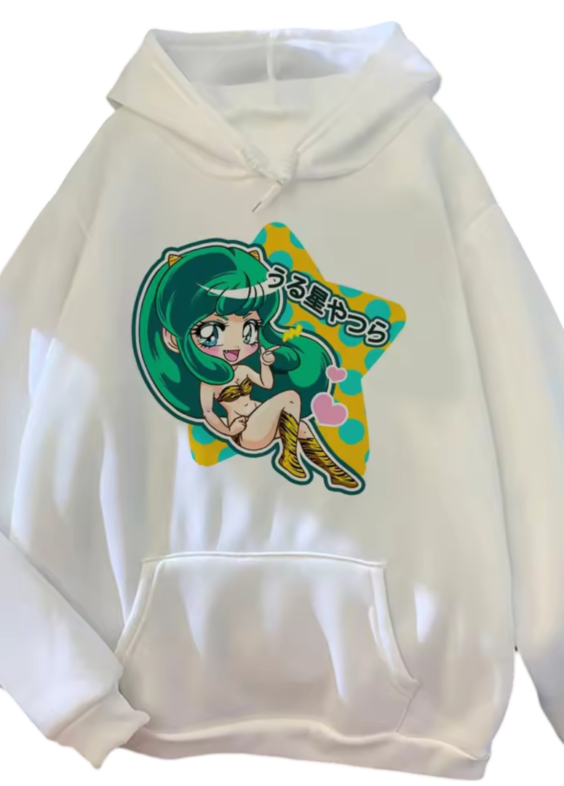 Anime Urusei Yatsura Lum White Hoodie