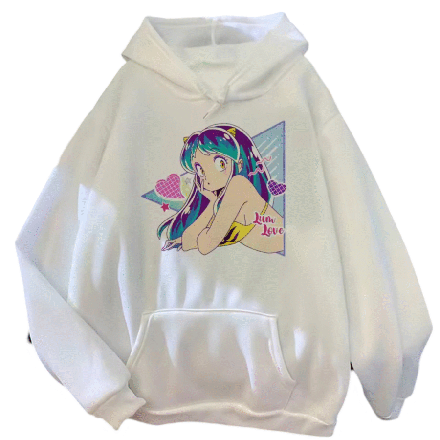 Urusei Yatsura Anime Lum Casual Hoodie Urusei Yatsura Anime Lum Casual Hoodie
