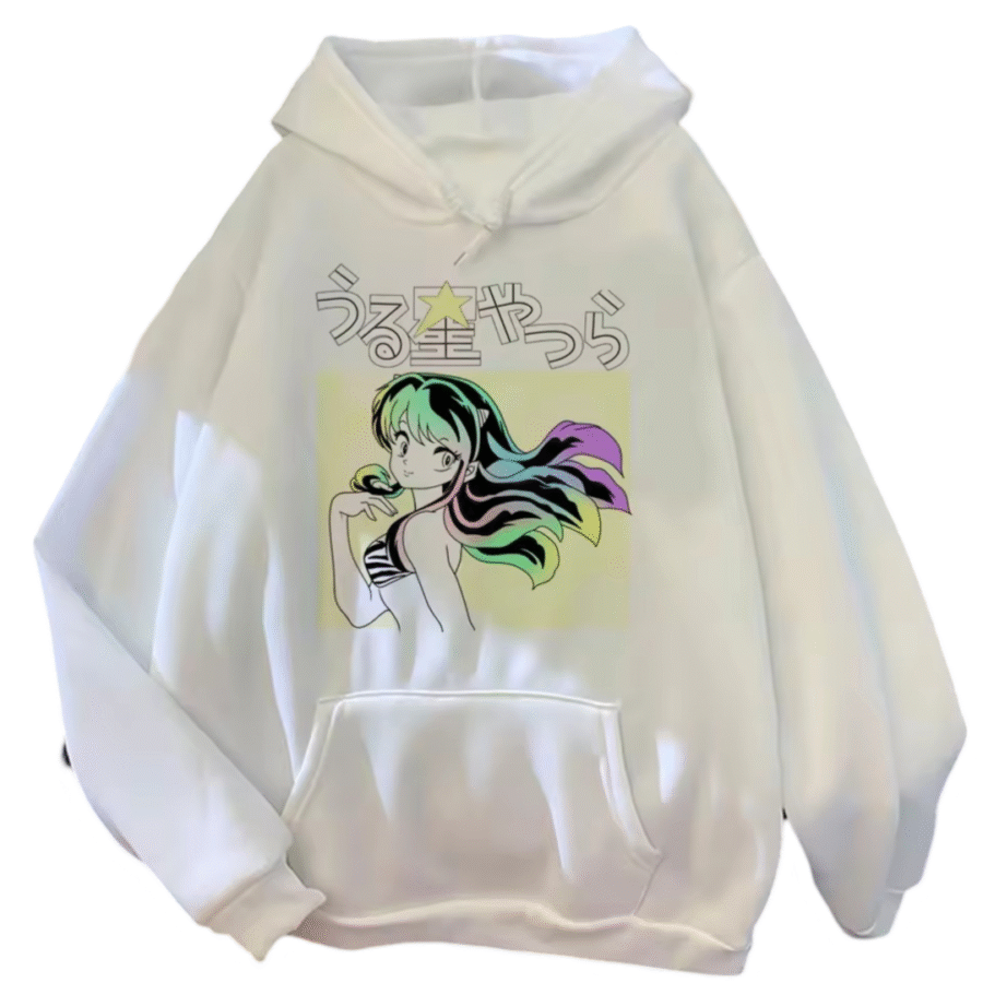 Urusei Yatsura Lum Anime Casual Hoodie Urusei Yatsura Lum Anime Casual Hoodie