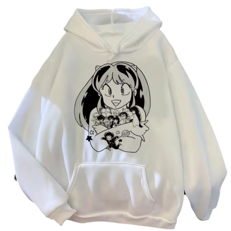 Anime Urusei Yatsura Lum With Friends Hoodie