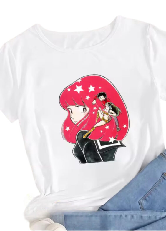 Anime Urusei Yatsura Ran With Friends T-Shirt