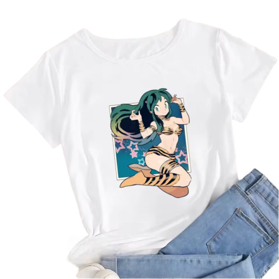 Anime Urusei Yatsura Lum Casual T-Shirt Anime Urusei Yatsura Lum Casual T-Shirt