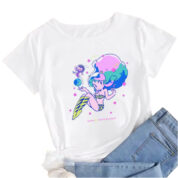 Anime Urusei Yatsura Lum Casual White T-Shirt