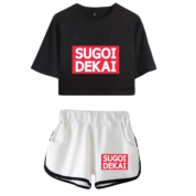 Anime Uzaki-Chan Wants To Hang Out! Sugoi Dekai Top And Shorts Set