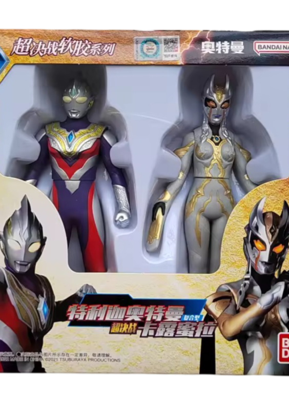 Anime Ultraman Tiga And Carmeara Action Figure Toy Set