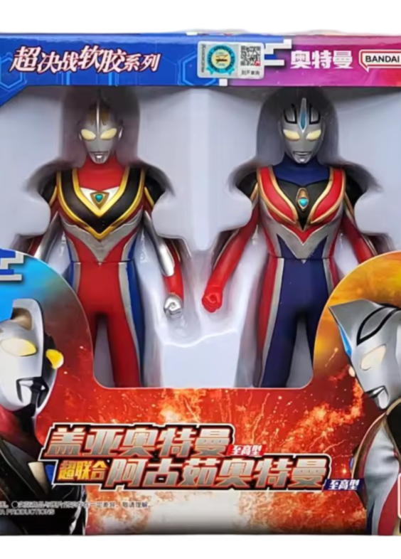 Anime Ultraman Gaia And Agul Action Figure Toy Set