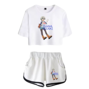 Uzaki-Chan Wants To Hang Out! Hana Uzaki Anime Printed White Top And Shorts Set