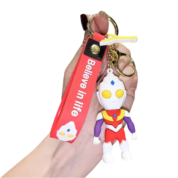 Anime Ultraman Tiga Resin Keychain Pendant