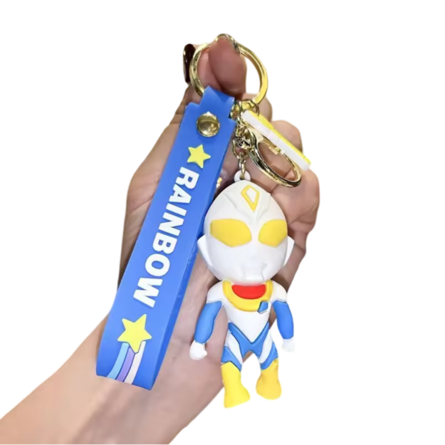 Anime Ultraman Decker Resin Keychain Pendant
