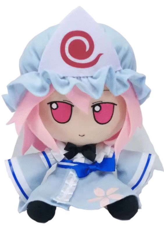 Anime Touhou Project Yuyuko Saigyouji Soft Stuffed Plush Toy