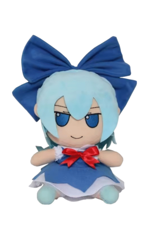 Anime Touhou Project Cirno Soft Stuffed Plush Toy