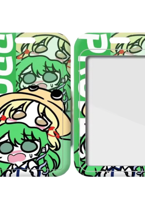 Anime Touhou Project Kochiya Sanae And Suwako Moriya Ferrule Access Card Holder