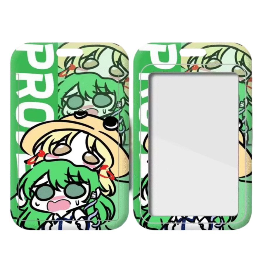 Anime Touhou Project Kochiya Sanae And Suwako Moriya Ferrule Access Card Holder Anime Touhou Project Kochiya Sanae And Suwako Moriya Ferrule Access Card Holder