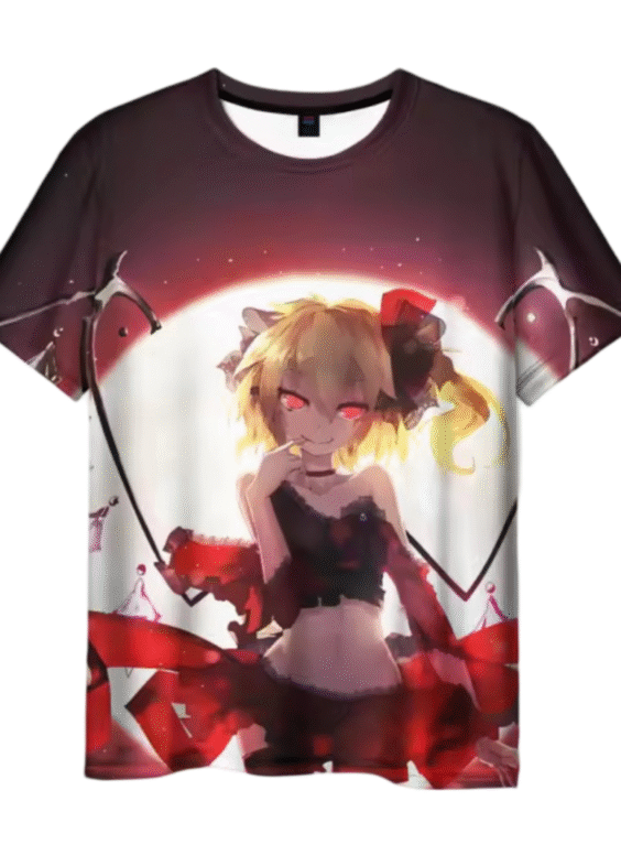 Anime Touhou Project Flandre Scarlet 3D Printed T-Shirt