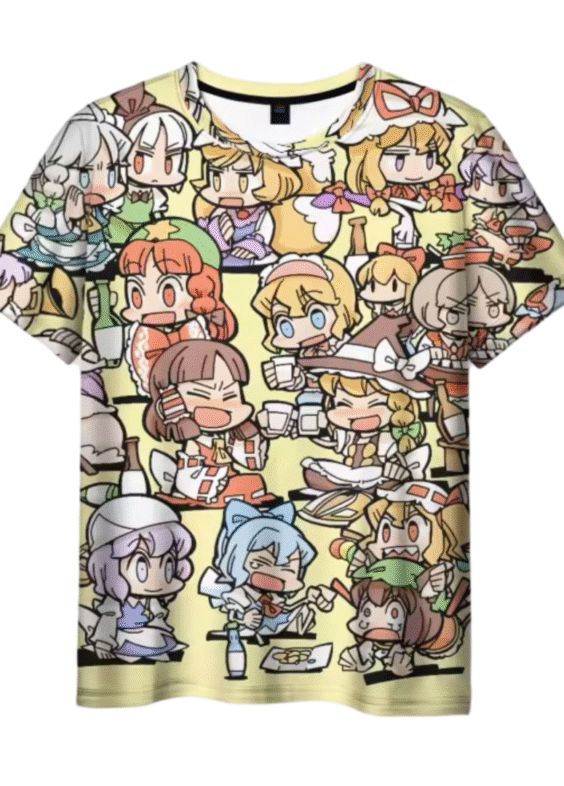 Anime Touhou Project Character 3D Printed T-Shirt