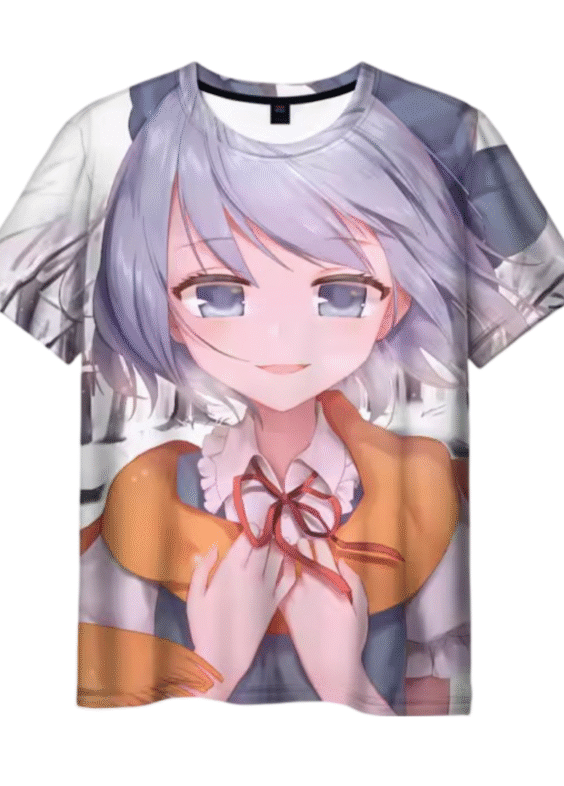 Touhou Project Anime Cirno 3D Printed T-Shirt