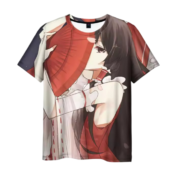 Anime Touhou Project Reimu 3D Printed T-Shirt