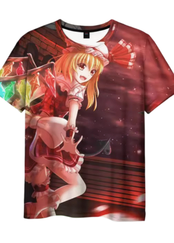 Anime Touhou Project Flandre 3D Printed T-Shirt