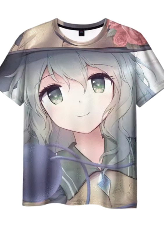 Anime Touhou Project Koishi 3D Printed T-Shirt
