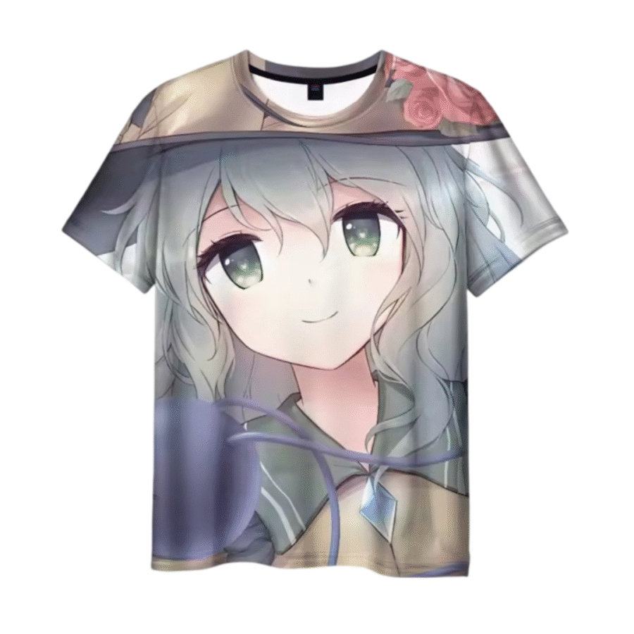 Anime Touhou Project Koishi 3D Printed T-Shirt Anime Touhou Project Koishi 3D Printed T-Shirt