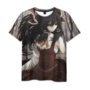 Anime Touhou Project Reimu Sad 3D Printed T-Shirt