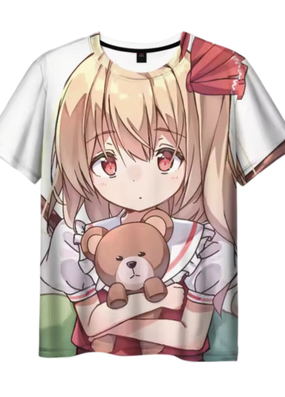 Anime Touhou Project Flandre Scarlet 3D Printed Short Sleeve T-Shirt