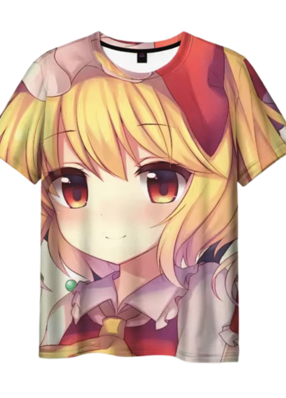 Anime Touhou Project Flandre Scarlet 3D Printed Casual T-Shirt