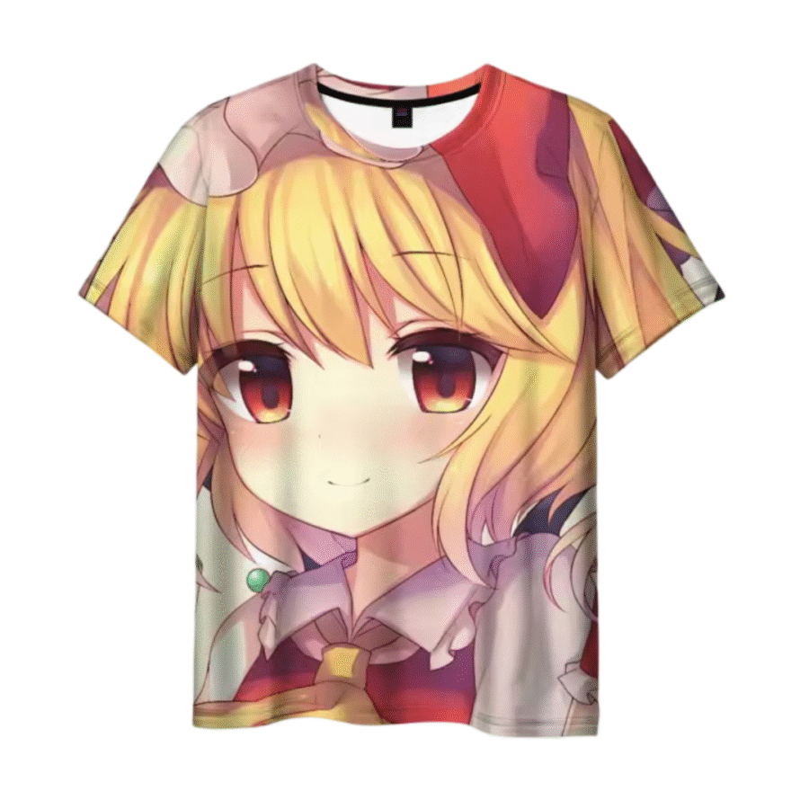 Anime Touhou Project Flandre Scarlet 3D Printed Casual T-Shirt Anime Touhou Project Flandre Scarlet 3D Printed Casual T-Shirt