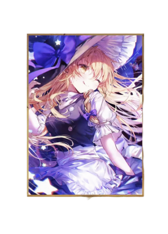 Anime Touhou Project Marisa Kirisame Paper Poster Wall Art