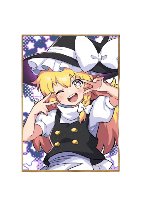 Touhou Project Anime Marisa Kirisame Poster Wall Art